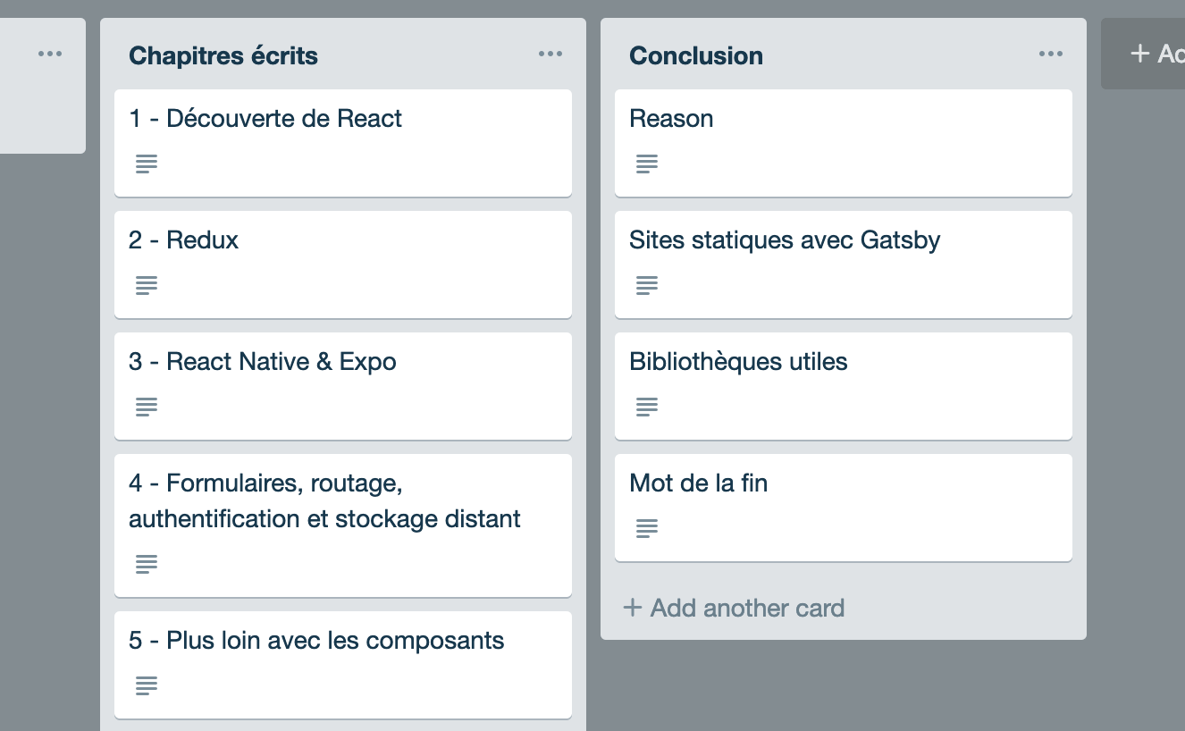 Trello revealed itself to be an excellent tool to organize content ideas.