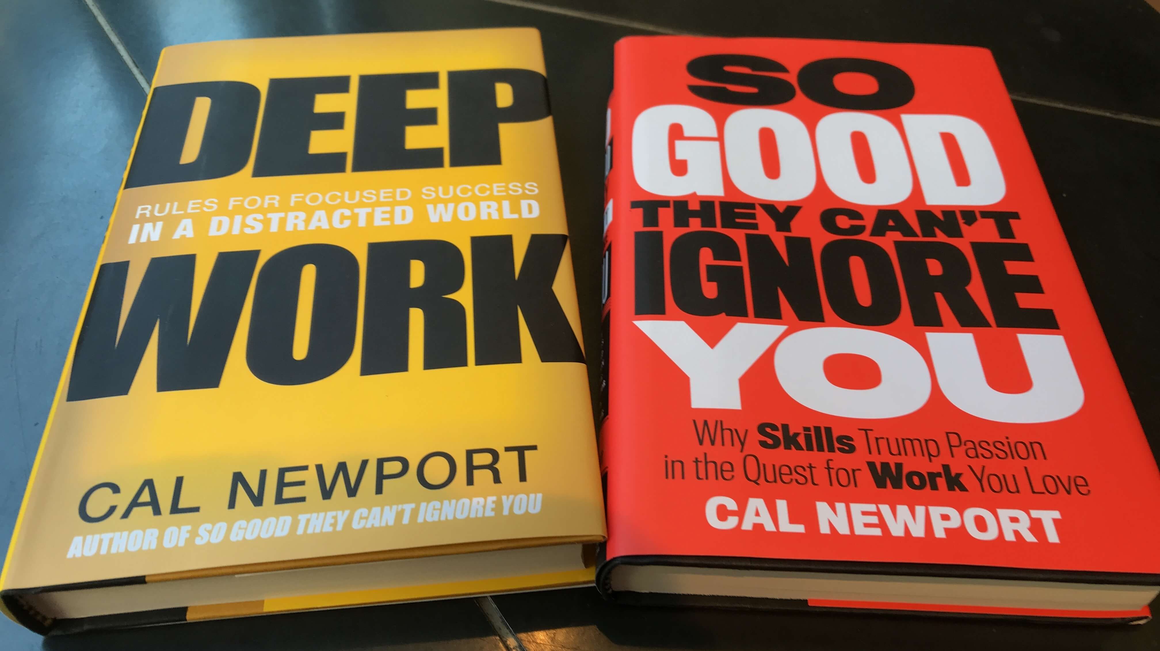 Two of my preferred nonfiction books, by Cal Newport <a href='https://www.goodreads.com/author/show/147891.Cal_Newport'>(Goodreads)</a>